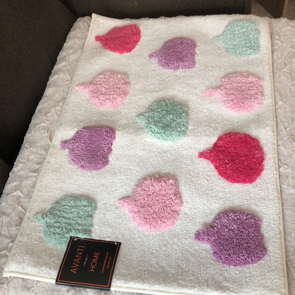 Avanti Home Collection PASTEL Pumpkins Bath Rug Mat Home Decor